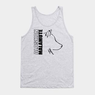 Alaskan Malamute profile dog lover Tank Top